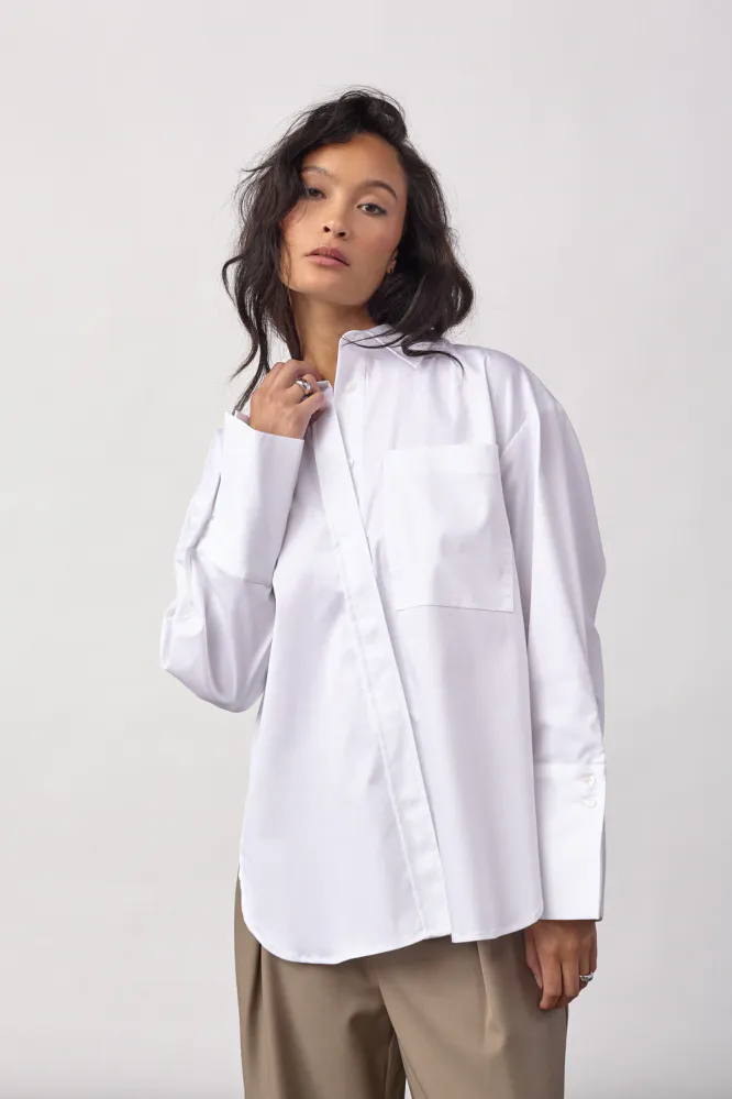 Dalia Oversize Shirt, White