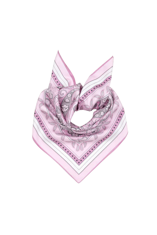 Maya Silkeskjerf 65 x 65 cm, Lys Rosa