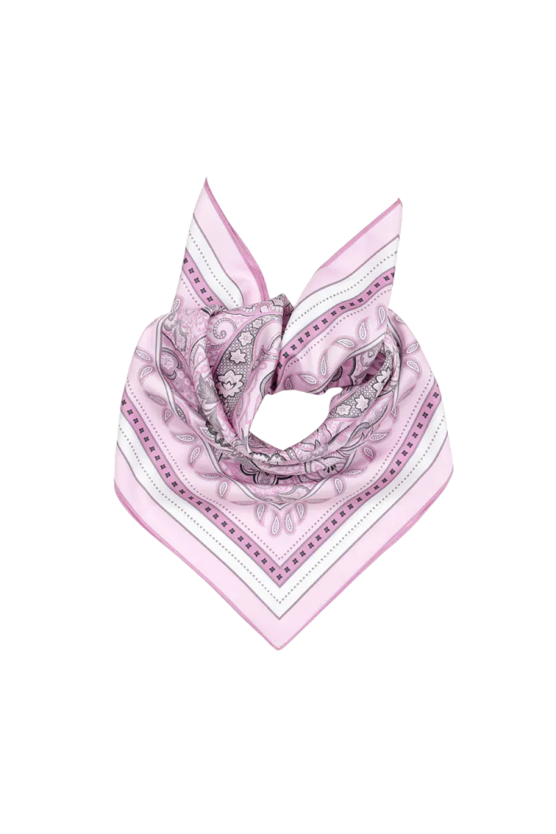 Maya Silkeskjerf 65 x 65 cm, Lys Rosa