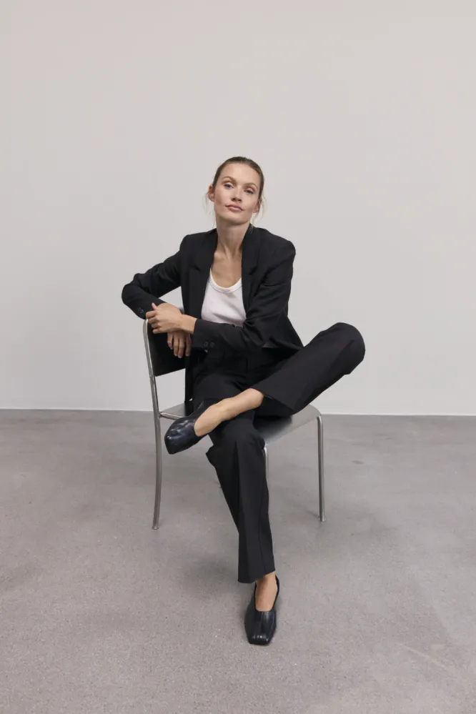 Bindy HW Pant Wide Leg, Black Beauty