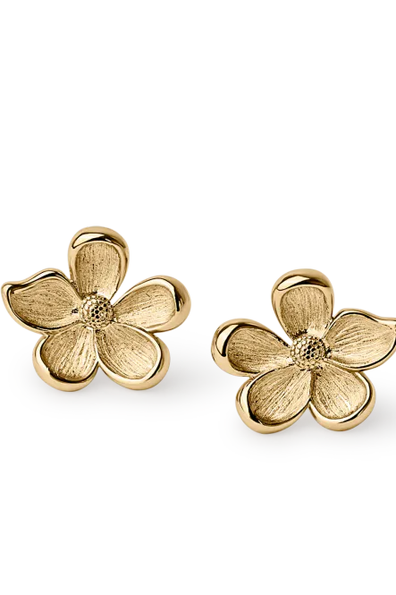 Hovedbilde Midi Flower Earrings, Gold
