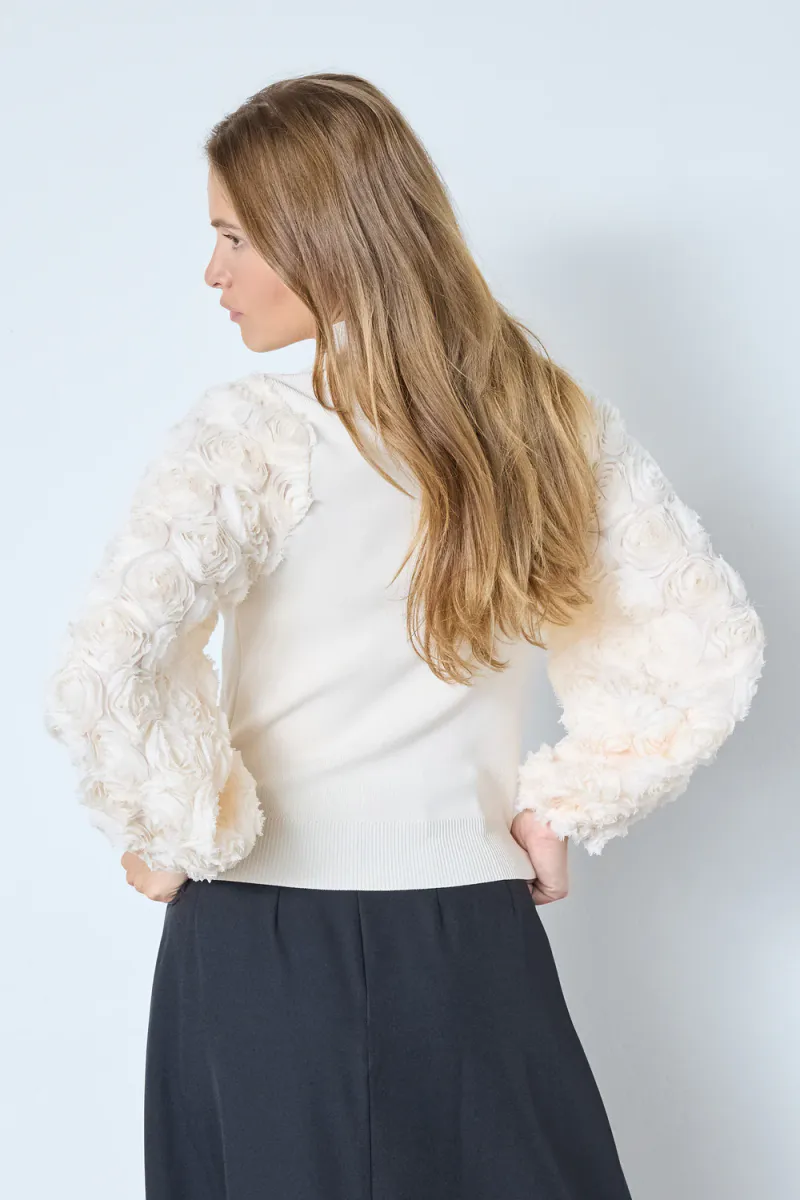Mercia Rose Mix Knit, Bone