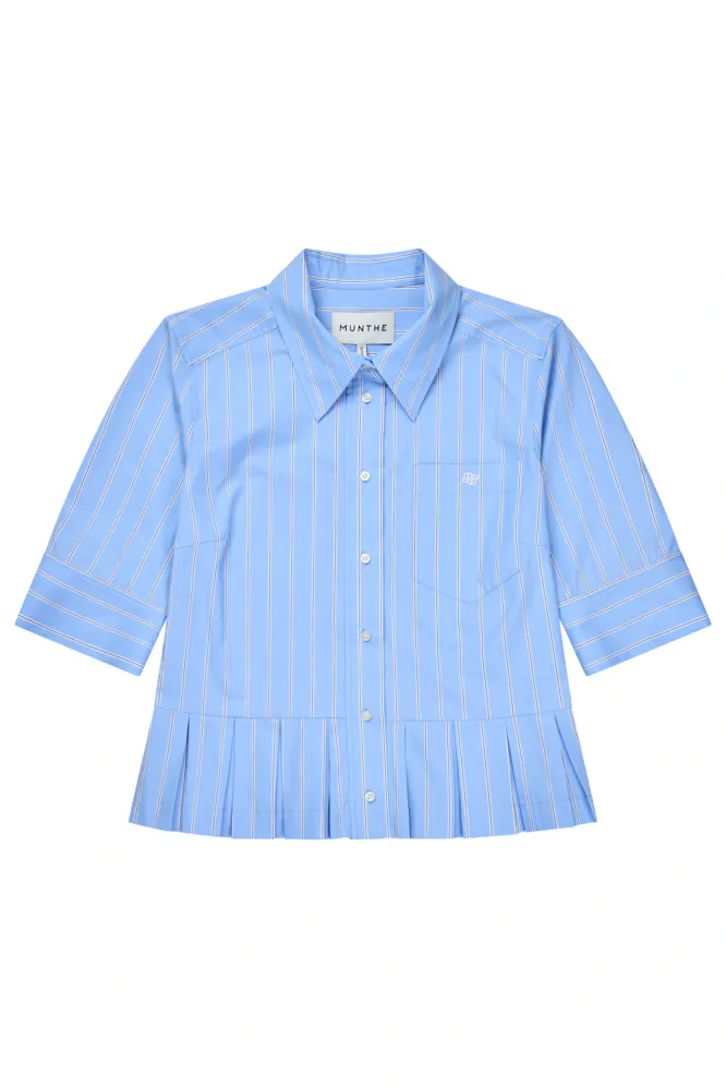 Nuria Shirt, Stripe Blue