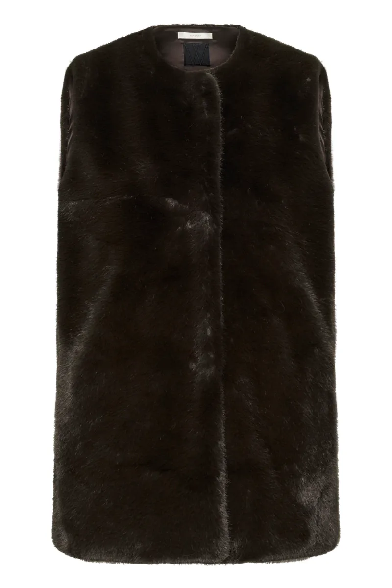 Yasminah Waistcoat, Chocolate Brown