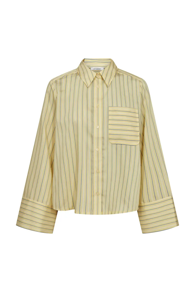 Blaine Bell Sleeve Shirt, Pale Yellow