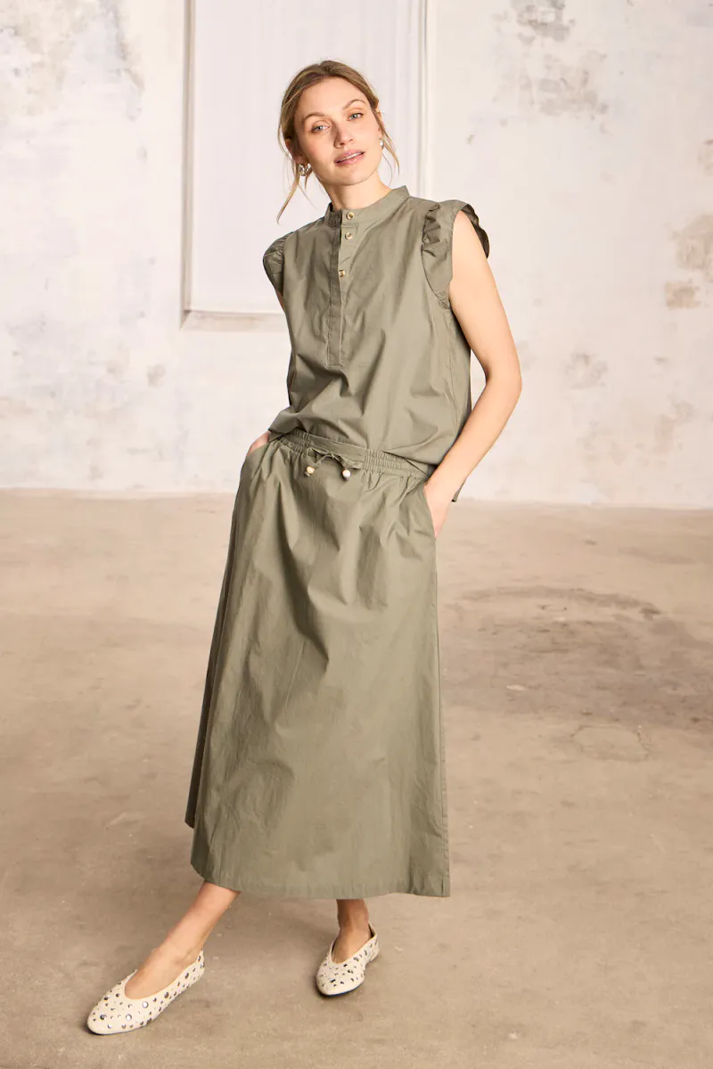 Cleo Skirt, Agave Green