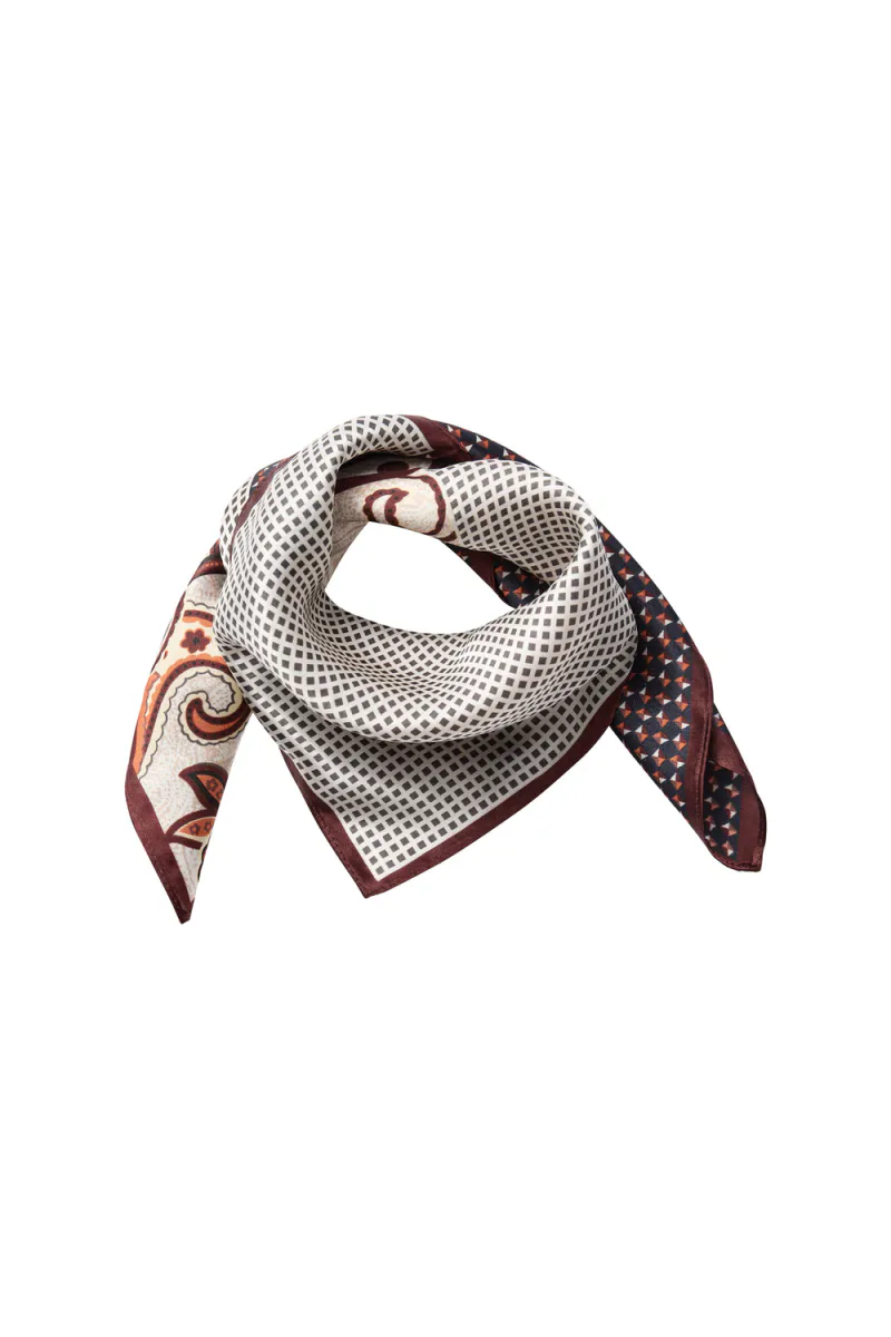 Shila Silk Bandie Scarf, Brown