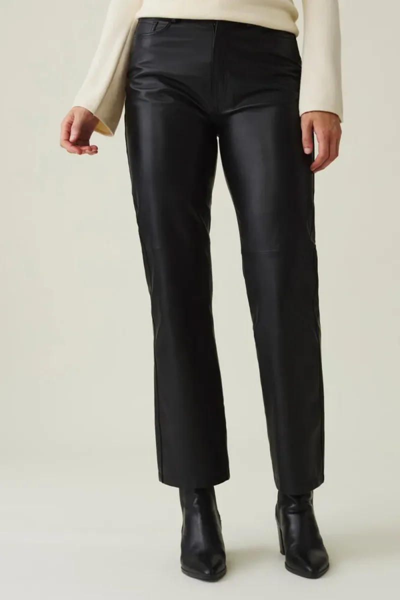 Lola High-Rise Leather Pants