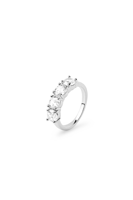 Hovedbilde Quattro Zirconia Ring, Silver