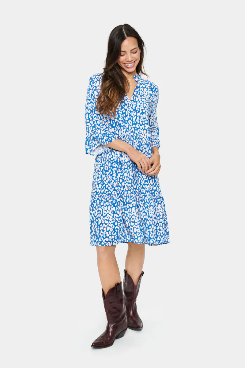 Eda Dress, Ice Blue Iolite Leopard