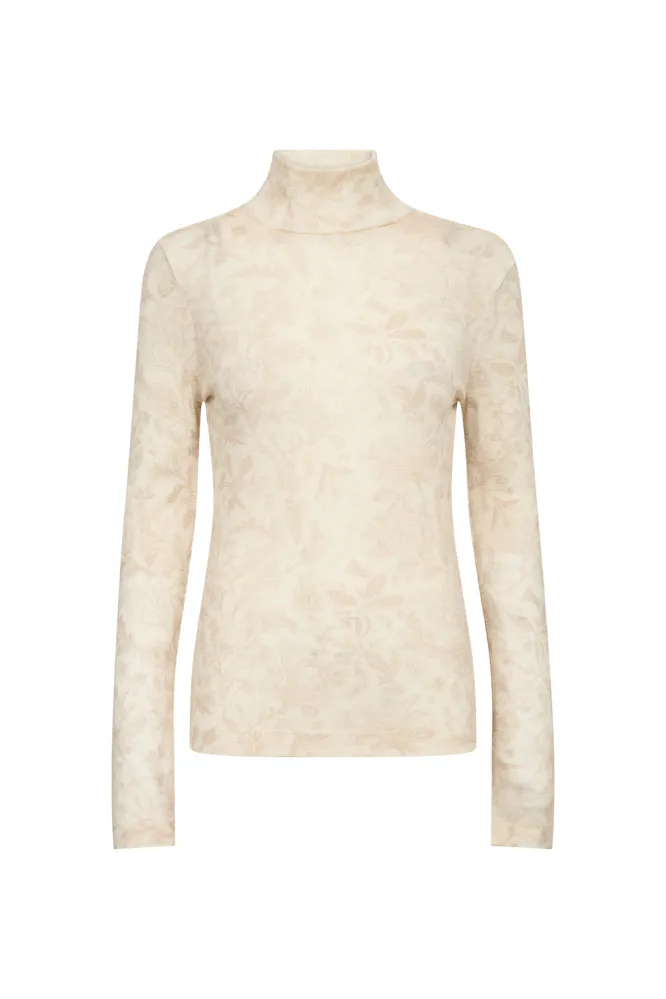 Xinna Fleur Turtleneck, Oxford Tan