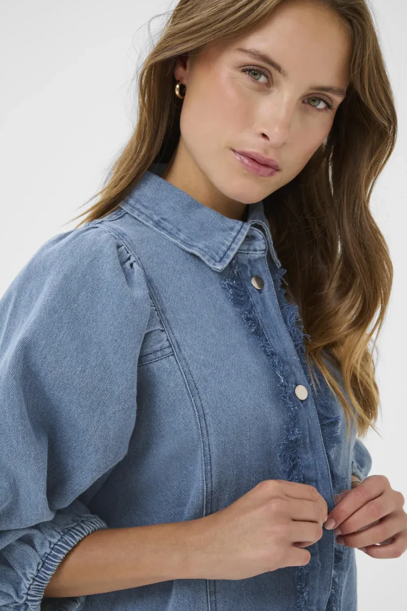 Othilde Dress, Light Blue Denim