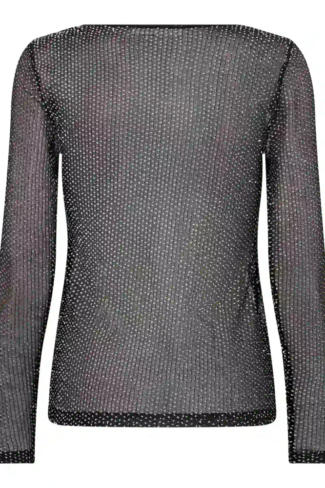 Naso Sequin Blouse, Black