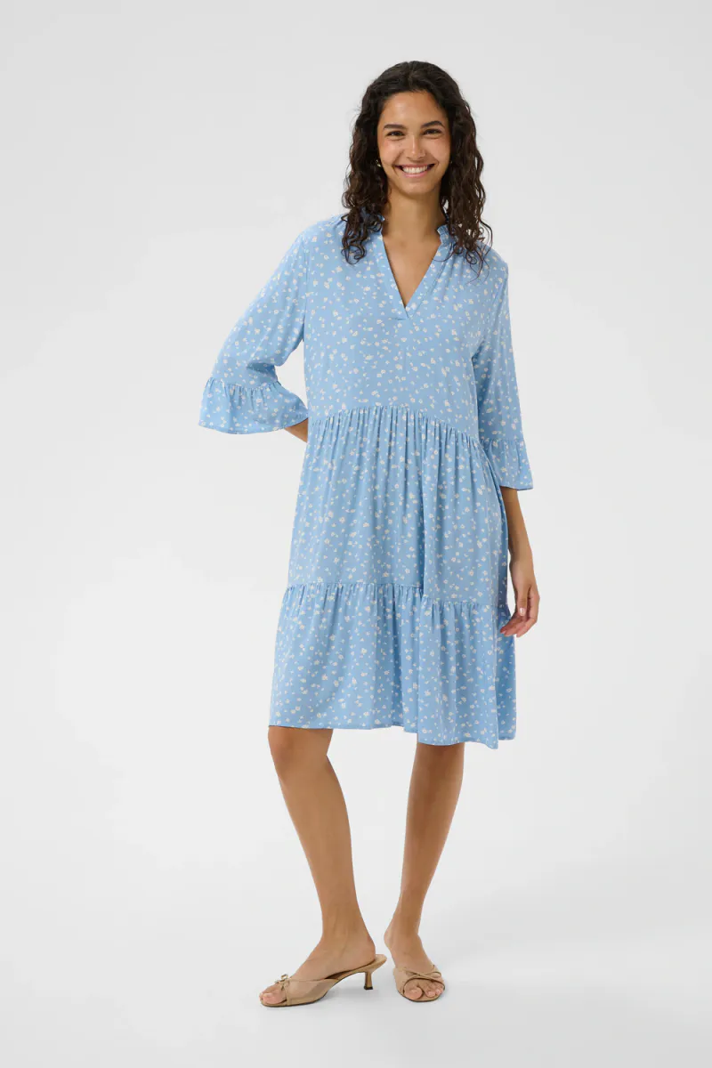 Eda Dress, Allure Ice Small Blooms