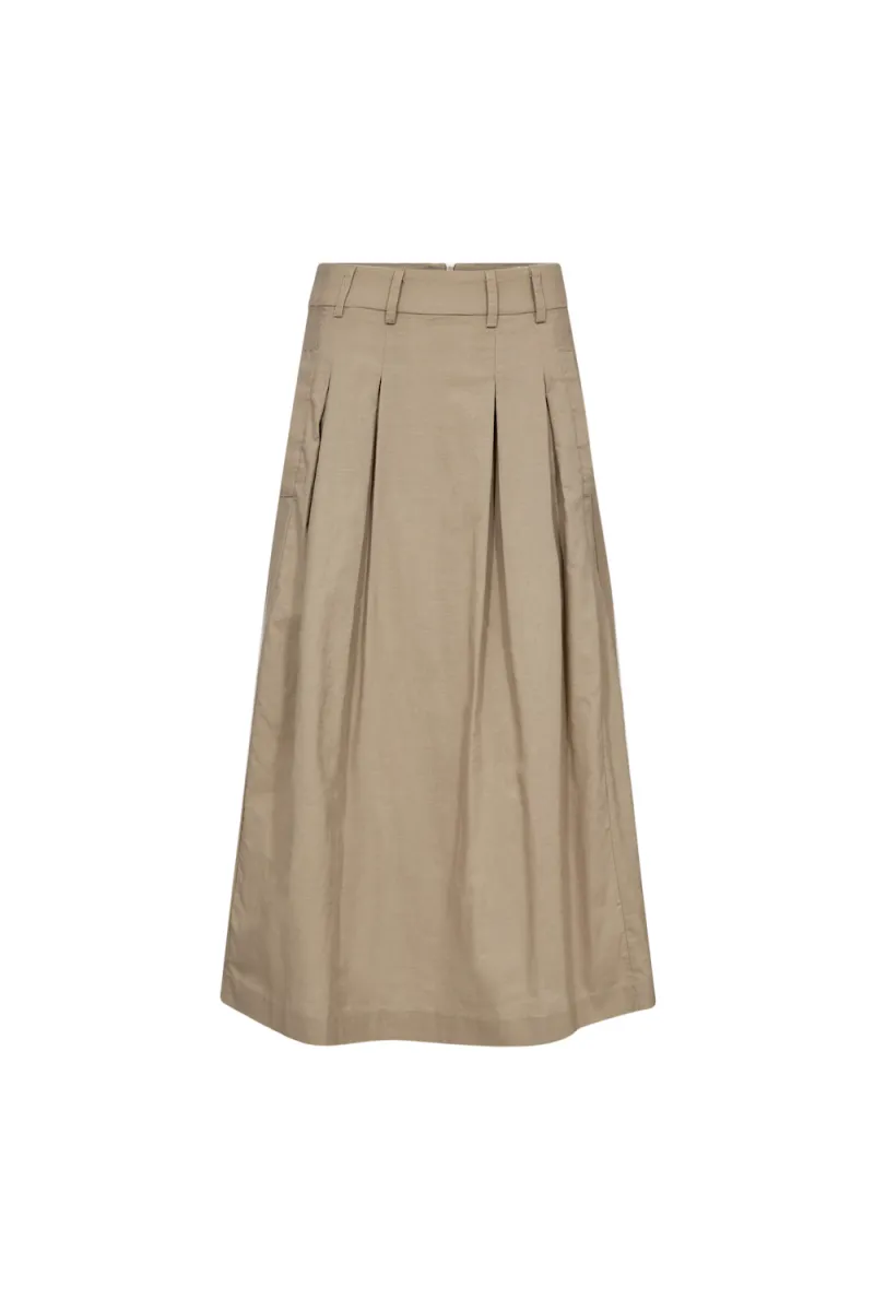 Leila Anya Pleat Skirt, Bisquit