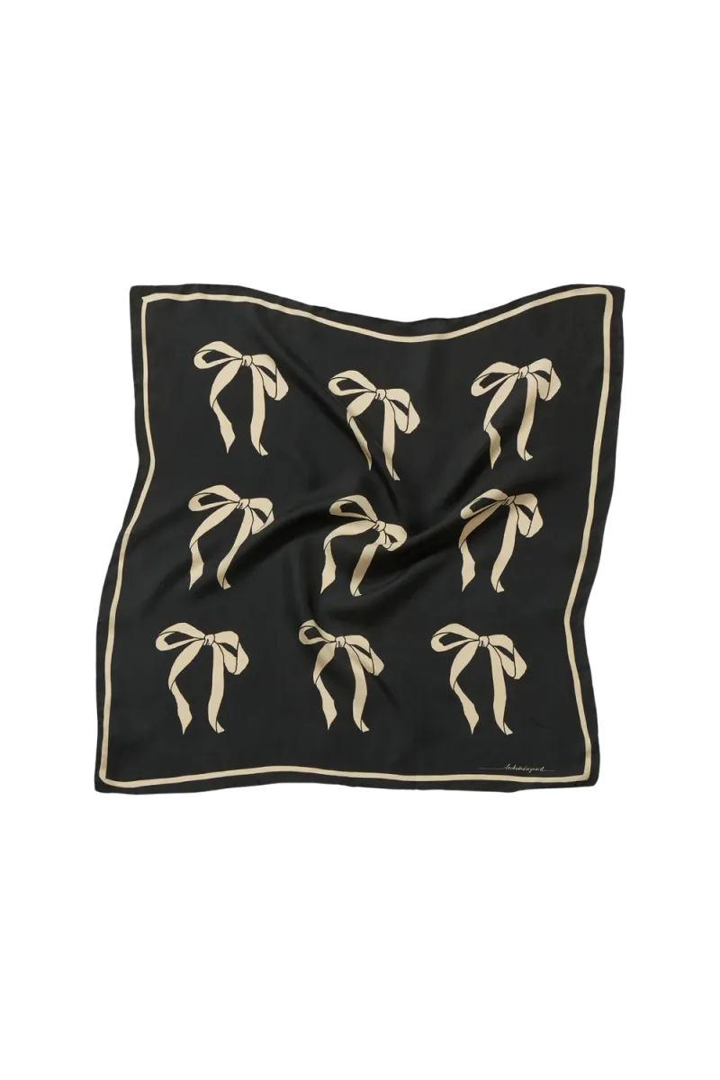 Bow Twill Sia Scarf 