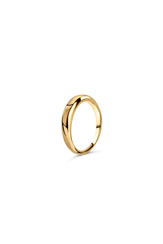 Thin Dome Ring, Gold