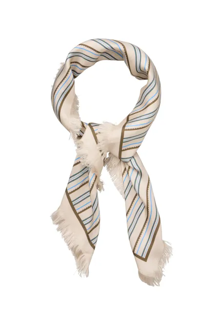 Hovedbilde Scallopia Striped Sia Scarf, Birch White
