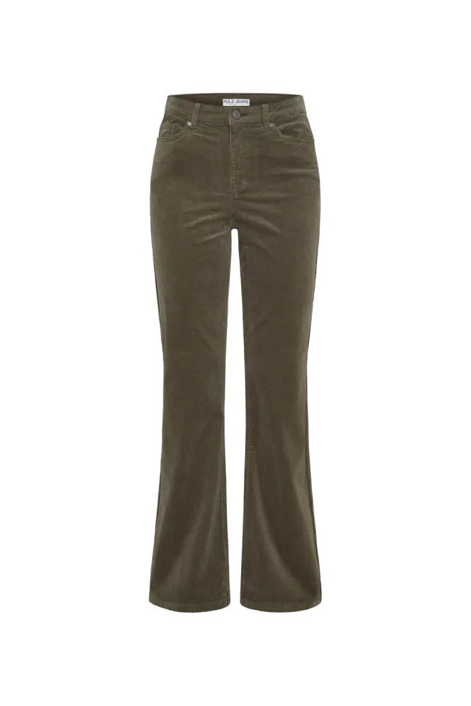 Sally UHW Pant Bootcut, Grape Leaf