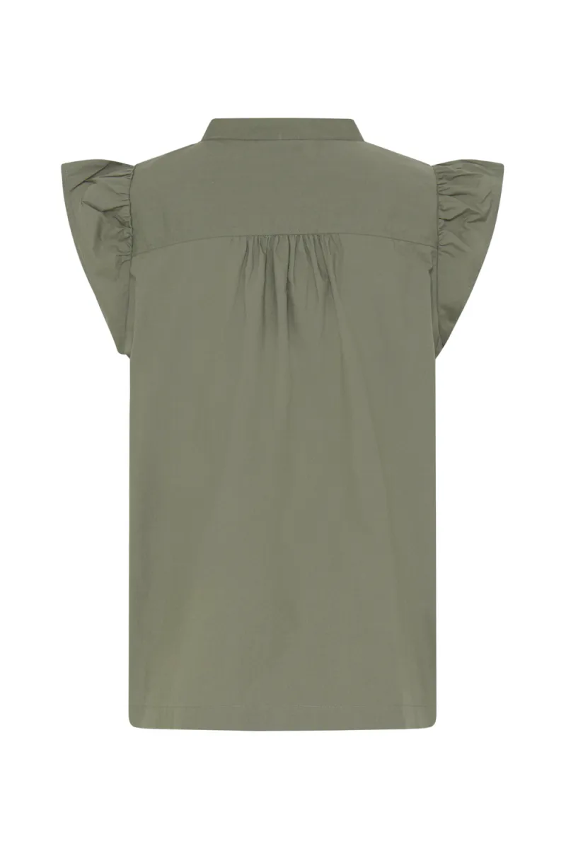 Cleo SS Blouse, Agave Green