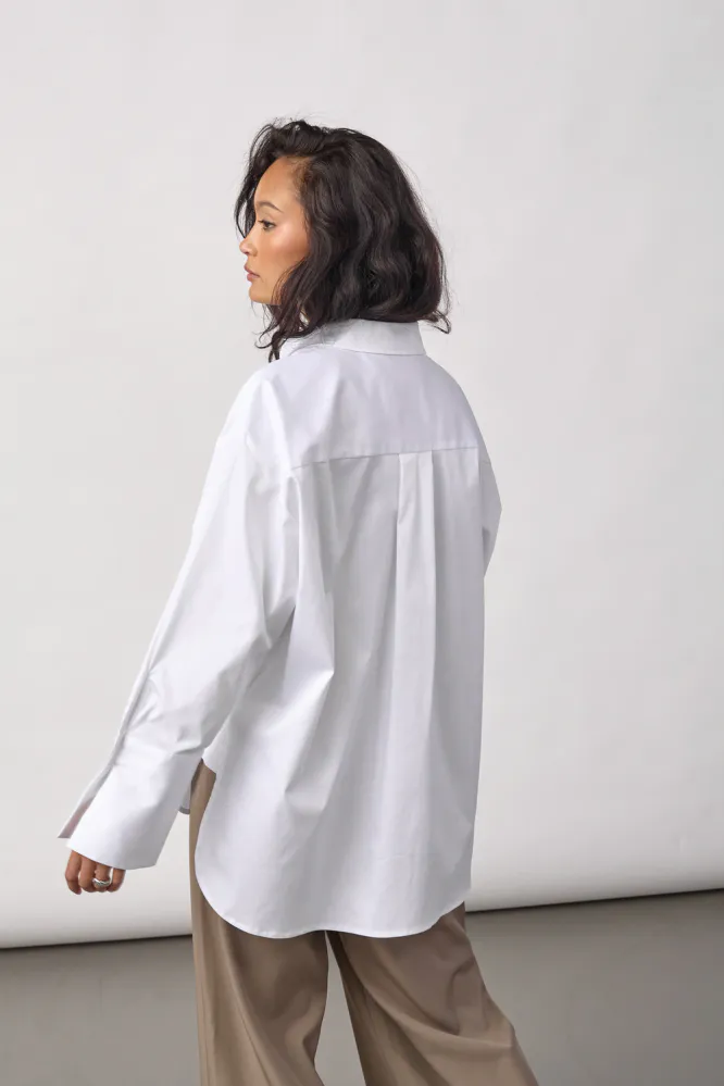Dalia Oversize Shirt, White