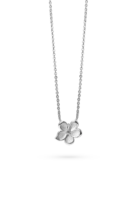 Hovedbilde Midi Flower Necklace, Silver