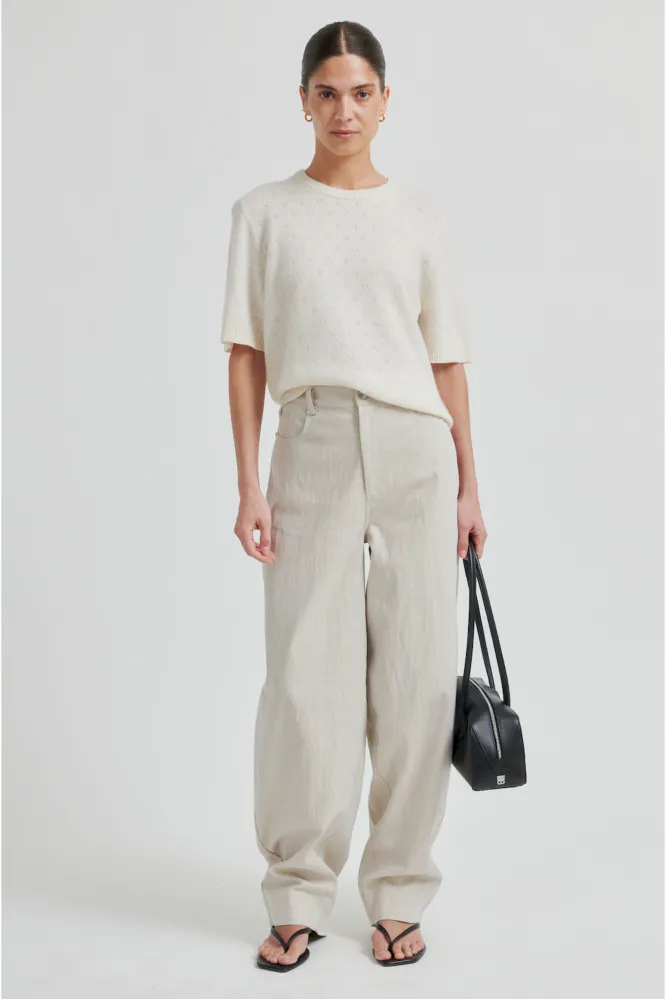 Amala Knit SS O-Neck, Tofu