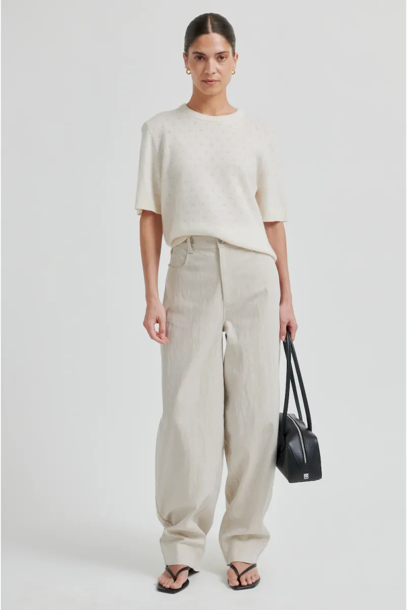 Amala Knit SS O-Neck, Tofu